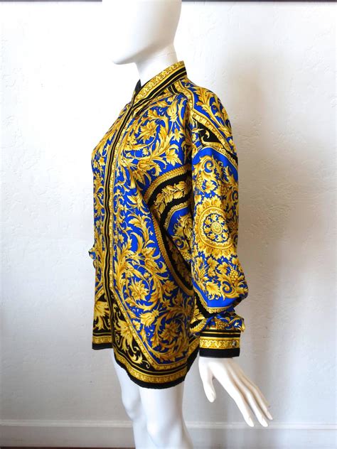 Vintage 90s VERSACE CLASSIC V2 Silk Shirt 